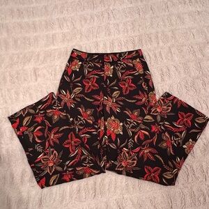 Scotch & Soda Black and Red Patterned Pants
